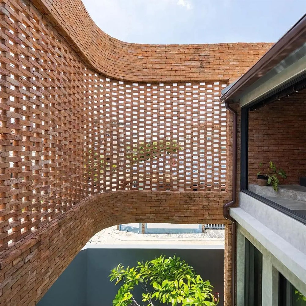 طراحی نمای آجری