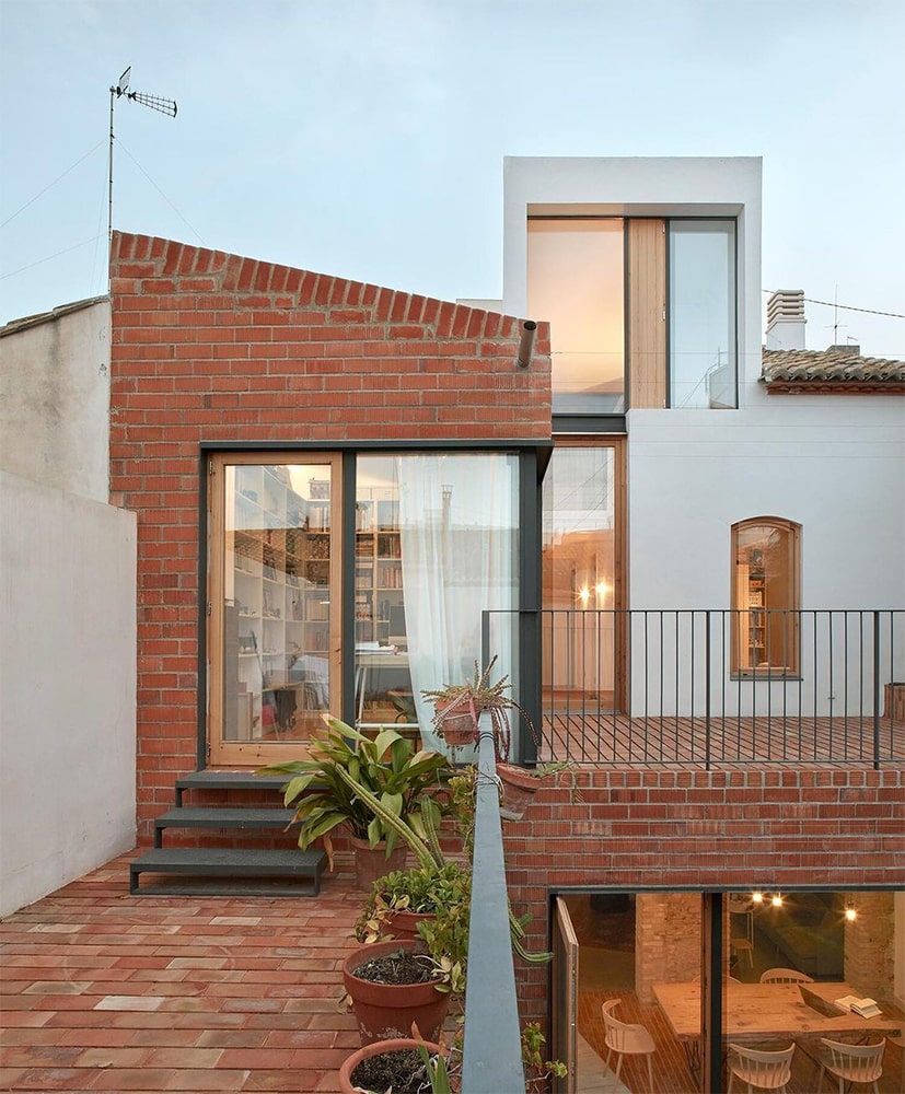 طراحی نمای آجری