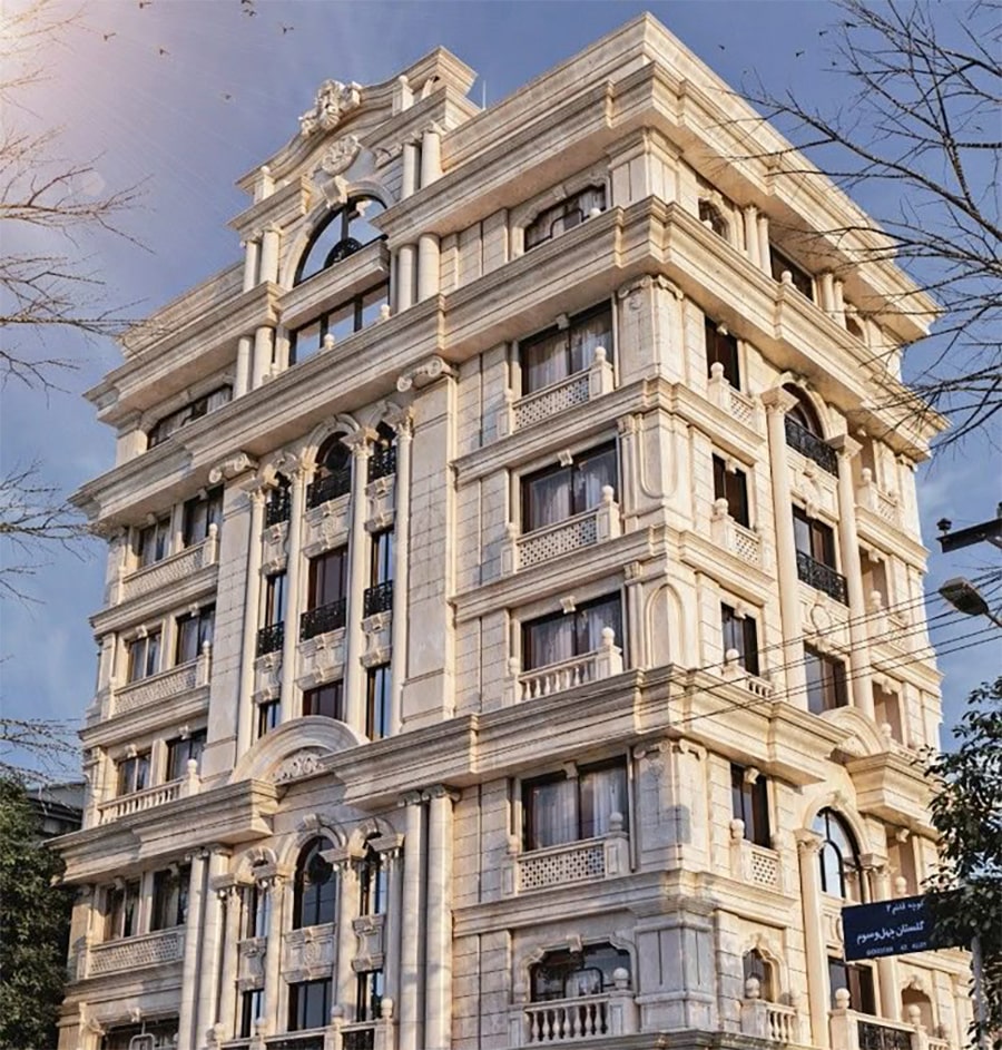 طراحی نمای رومی