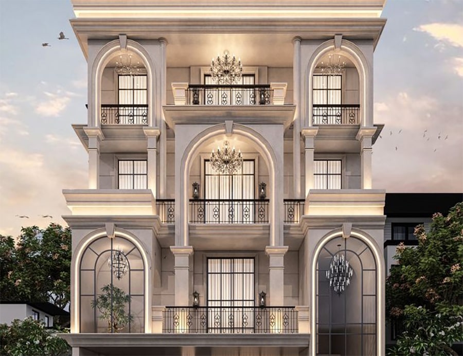 طراحی نمای رومی