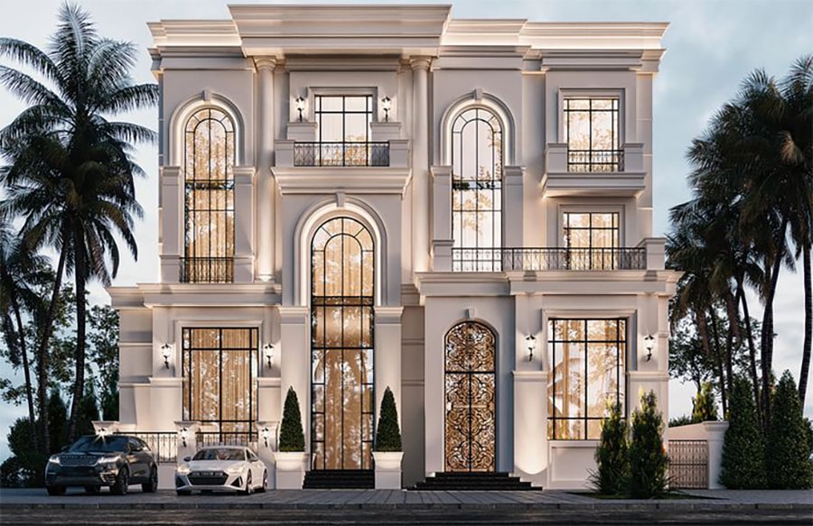 طراحی نمای رومی