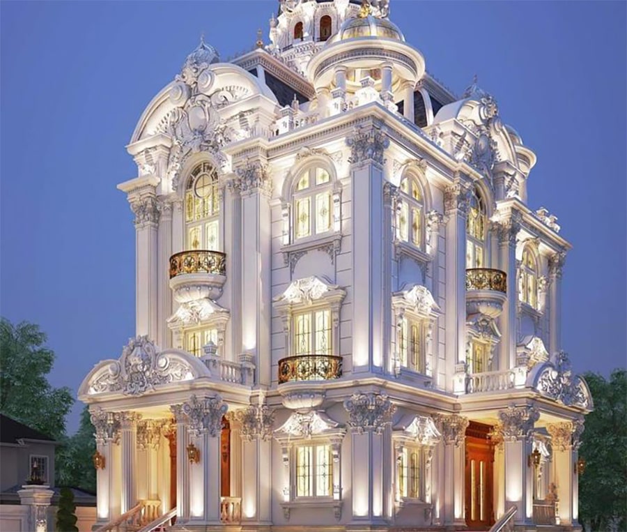 طراحی نمای رومی