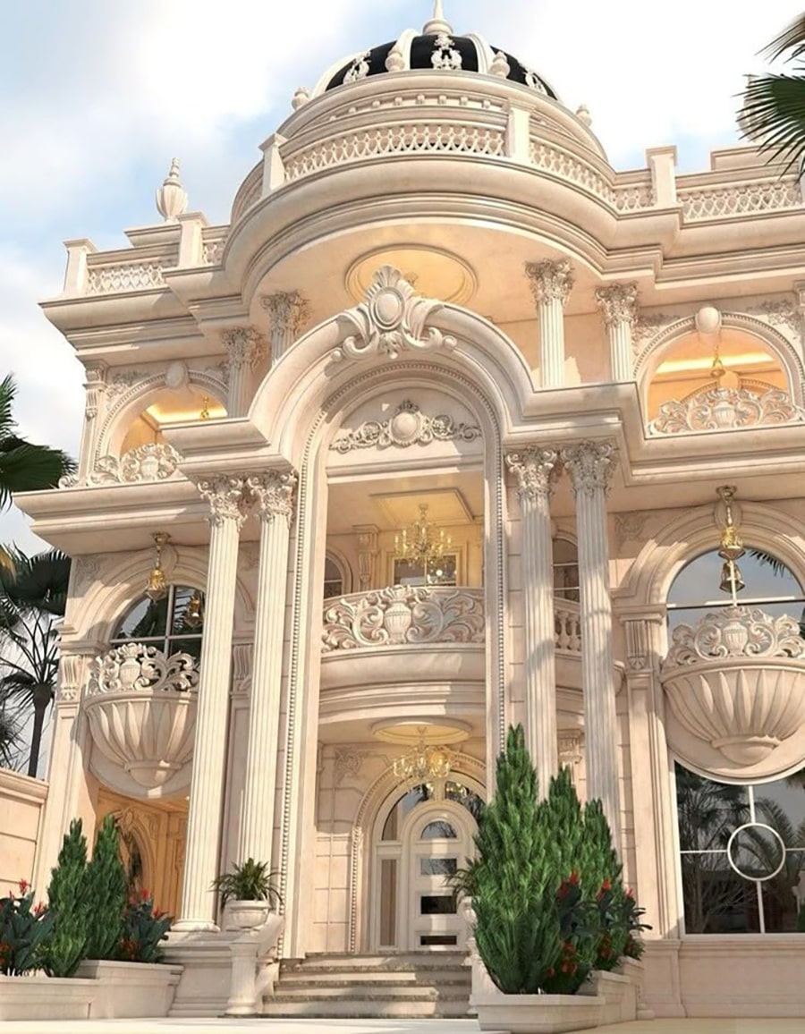 طراحی نمای رومی