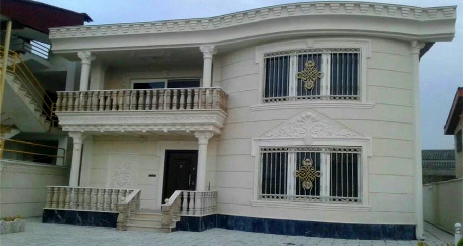 طراحی نمای سیمانی