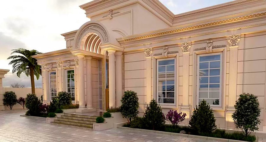 طراحی نمای سیمانی