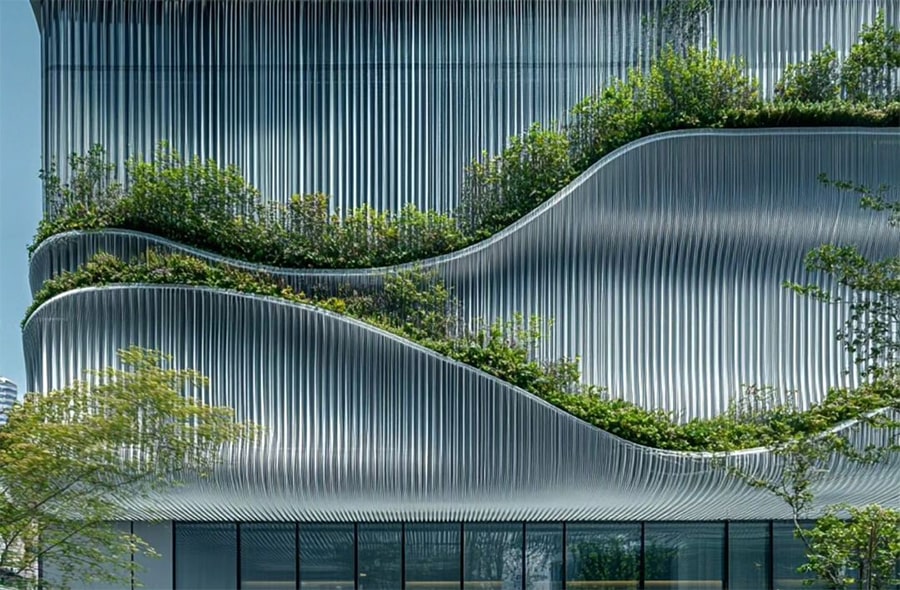 طراحی نمای مدرن ساختمان