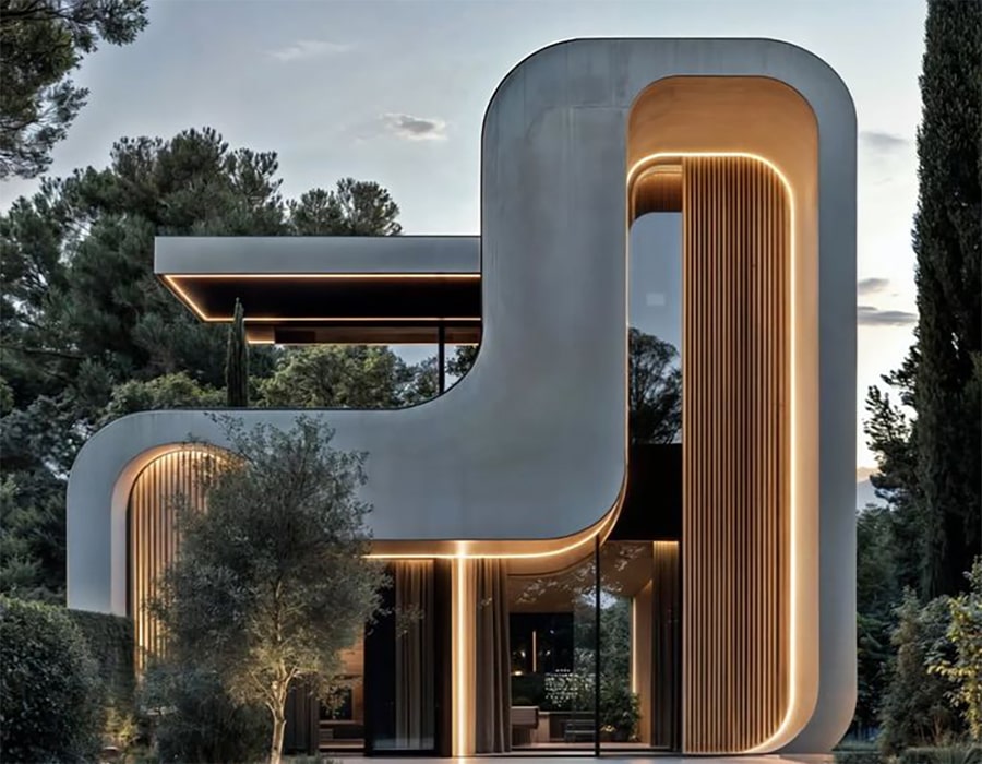 طراحی نمای مدرن ساختمان