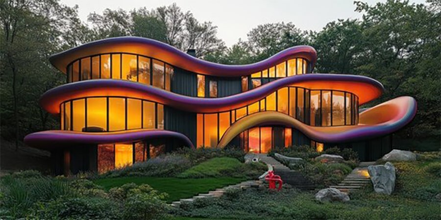 طراحی ویلا پست مدرن