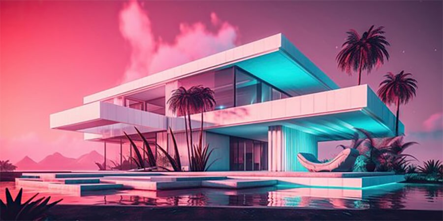 طراحی ویلا پست مدرن